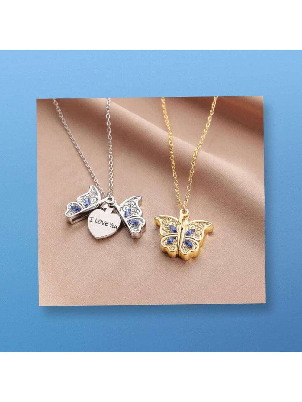New Beautifully Designed Butterfly 🦋 Necklace Hidden Message Pendant